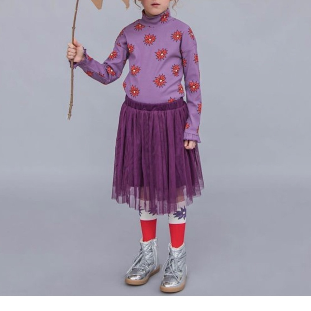 Vibrant Purple Kids Tulle Skirt by Carlijnq